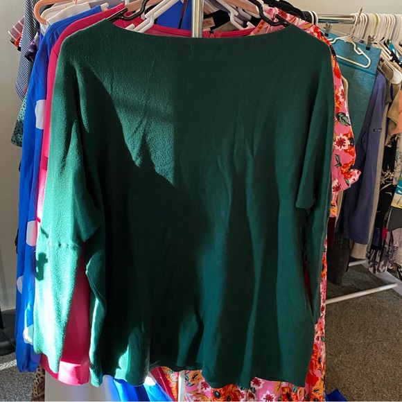 Women's Green Sweater - Picture 4 of 4
